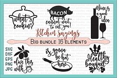Bundle kitchen sayings towel designs svg dxg cutting files Product Image 1
