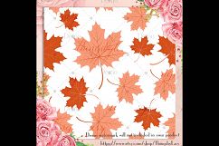 100 Seamless Color Autumn Leaves Pattern Digital Papers Product Image 2