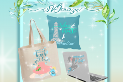Summer Vacation at the Beach Quote Bundle SVG DXF EPS PNG Product Image 6