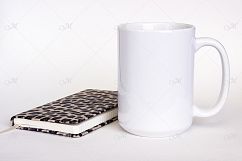 15 oz White Mug Mockup. PSD + JPG Product Image 2