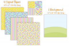 Easter clipart, Easter bunny graphics &amp; illustrations Product Image 3