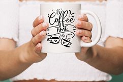 It&#039;s coffee time SVG DXF PNG EPS Product Image 3
