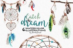 Dreamcatcher Watercolor Illustrations Product Image 1