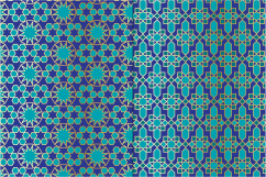 Blue &amp; Gold Moroccan Tile Patterns Product Image 3