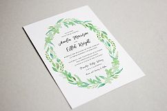 Leafy Wreath Watercolor Elements Set Product Image 7