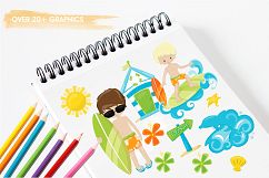 Surfer Boys graphics and illustrations Product Image 3