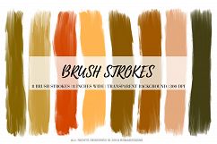 Halloween Brush Strokes, Autumn Brush Strokes Product Image 1