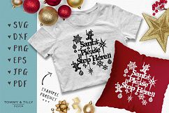 Santa Please Stop Here - SVG EPS DXF PNG PDF JPG Cut File Product Image 5