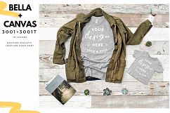 T-Shirt Mockup Mega Bundle Fall Winter Bella Canvas 3001 Product Image 7