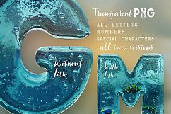 Aqua 3D Lettering Product Image 2