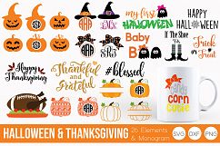 Halloween &amp; Thanksgiving SVG, DXF, PNG Bundle Cut Files  Product Image 1