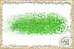 Lime Green Glitter Greenery Digital Clipart Brush Stroke - 24 of beautiful PNG files Product Image 13