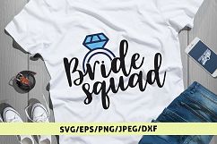 Bride Squad - Wedding SVG EPS DXF PNG Cutting Files Product Image 1