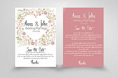 Double Sided Save The Date Card Product Image 1