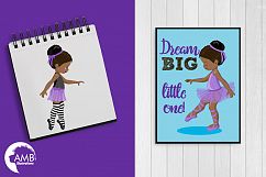 Ballerinas in purple clipart, graphics illustration AMB-1947 Product Image 5