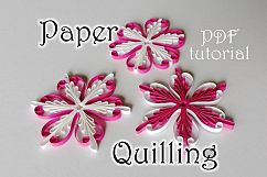 Quilling pattern &amp; step-by-step diagram guided tutorial  (QD29) Product Image 1