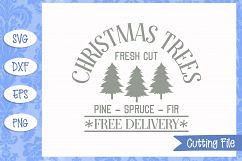 Fresh Cut Christmas Trees SVG File Product Image 1