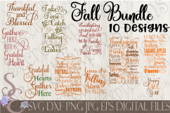 Fall SVG Bundle 10 Designs Product Image 1