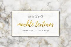 Marble Textures - White &amp; Gold Product Image 6