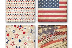Patriotic Digital Paper Product Image 5