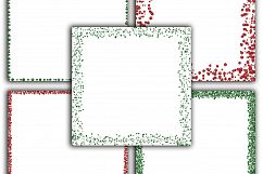 Christmas Glitter Borders Digital Paper Product Image 5