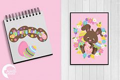 Easter Bunnies clipart, graphics, illustrations AMB-1176 Product Image 4
