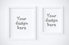 Kit of 2 various white frame mockups Product Image 1