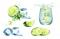 Fresh Mojito. Watercolor collection Product Image 3
