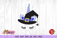 Unicorn witch svg, for Silhouette Cameo or Cricut Product Image 1
