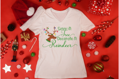 Christmas SVG Funny SVG Save A Tree Reindeer by Happy Vinyls Product Image 2