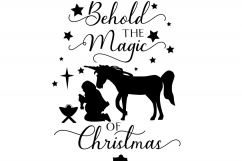 Christmas SVG Behold the Magic of Christmas by Happy Vinyls Product Image 2