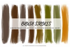 Autumn Brush Strokes, Digital Brush Strokes Product Image 1
