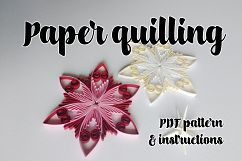 Quilling pattern &amp; step-by-step diagram guided tutorial  (QD13) Product Image 1