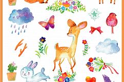 Spring animals. Deers, birds, bear, squirrel etc Product Image 2