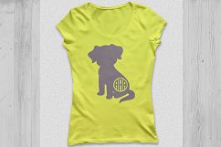 Dog SVG, dog monogram svg, Dog silhouette svg, Dog Clipart, Pet Svg, pets silhouette, Cricut files, silhouette files, svg, dxf, eps, png. Product Image 3