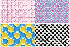 10 Truchet Tilling Backgrounds Product Image 2