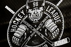 Hockey Logo on Dark Product Image 3