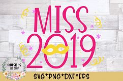 Miss 2019 SVG Cut File Product Image 1