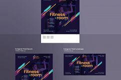 Fitness Workout Gym Training Design Templates Bundle Product Image 21