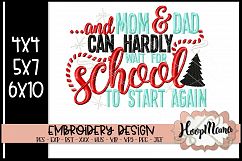 And Mom And Dad Can Hardly Wait For School To Start Again- C Product Image 1