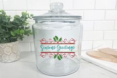 Seasons Greetings SVG - Christmas SVG Cut File - DXF PNG EPS Product Image 9