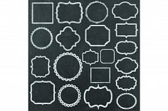 Chalk Frames Clipart - 20 Chalkboard Clipart Labels / Tags Product Image 3
