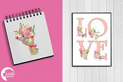 Wedding Bouquets, graphic, illustration, clipart AMB-1325 Product Image 4