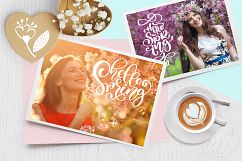 Spring vector lettering &amp; floral greeting card Product Image 5