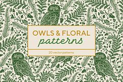 Owls &amp; Floral patterns Product Image 1