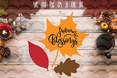 Autumn Blessed SVG Product Image 1