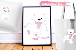 Winter Polar Bears graphics and illustrations Product Image 5