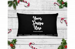 Throw Pillow Mockup Bundle 6 Images, Pillow Flat Lay Display Product Image 4