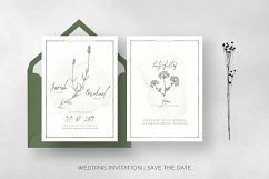 Natural Floral Wedding Invitation Suite Product Image 5