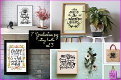 7 Graduation SVG Cutting Bundle Vol 1 Product Image 1